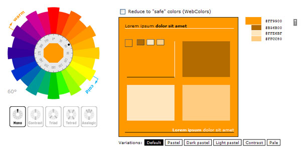Color schemes generator